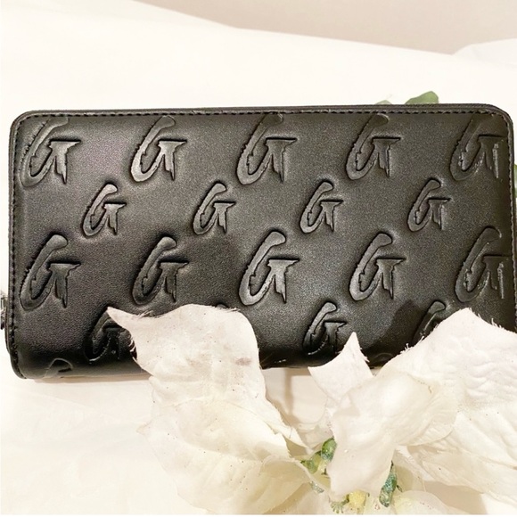 Glam-Aholic Lifestyle Handbags - MONOGRAM STANDARD WALLET MATTE BLACK